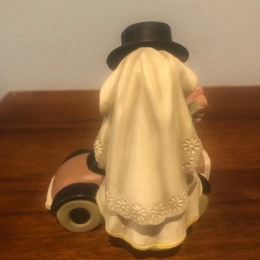 Vintage Bride and Groom mini topper